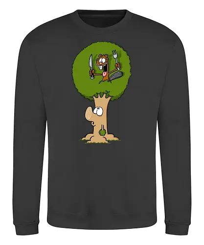 RUTHE - BIBER UND BAUM - Ruthe, Ralph Ruthe, comic, biber, baum, Mahlzeit - Sweatshirt