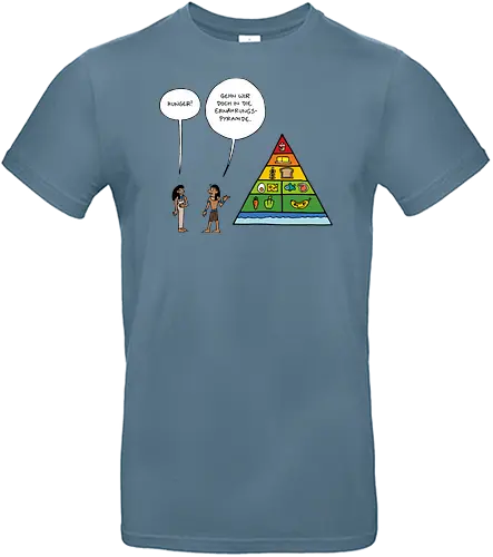 RUTHE - ERNÄHRUNGSPYRAMIDE - Ruthe, Ralph Ruthe, comic, pyramide, essen - Standard T-Shirt