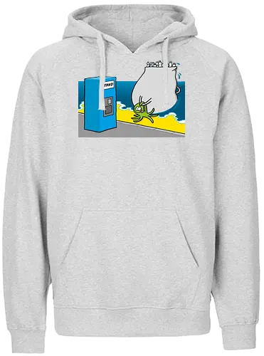 RUTHE - PFANDKRAKE - Ruthe, Ralph Ruthe, comic, Pfand, krake, müll - Fairtrade Hoodie
