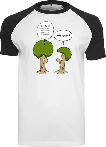 RUTHE - HITLERBAUM - Ruthe, Ralph Ruthe, Hilterbaum, Warrom, Gegen Nazis, anGaming - Raglan T-Shirt