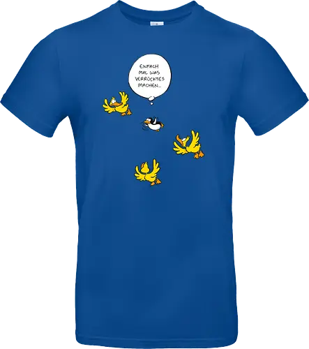 RUTHE - WAS VERRÜCKTES - Ruthe, Ralph Ruthe, Was verrücktes, Pingiun, fliegen, vogel - Standard T-Shirt