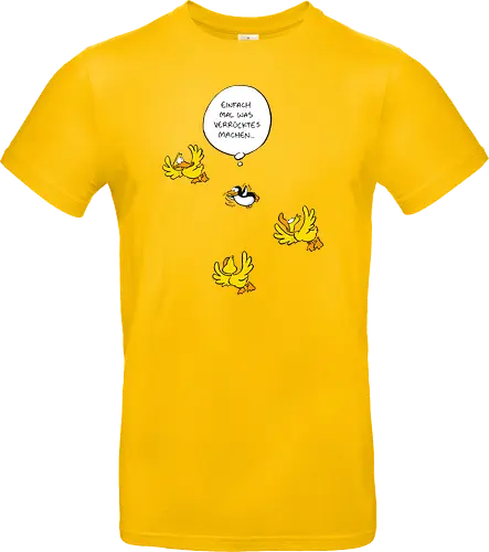 RUTHE - WAS VERRÜCKTES - Ruthe, Ralph Ruthe, Was verrücktes, Pingiun, fliegen, vogel - Standard T-Shirt