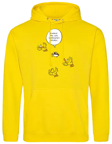 RUTHE - WAS VERRÜCKTES - Ruthe, Ralph Ruthe, Was verrücktes, Pingiun, fliegen, vogel - Standard Hoodie