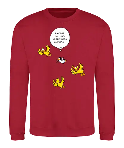RUTHE - WAS VERRÜCKTES - Ruthe, Ralph Ruthe, Was verrücktes, Pingiun, fliegen, vogel - Sweatshirt