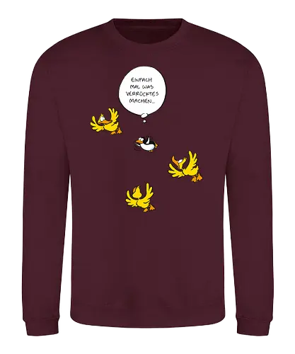 RUTHE - WAS VERRÜCKTES - Ruthe, Ralph Ruthe, Was verrücktes, Pingiun, fliegen, vogel - Sweatshirt
