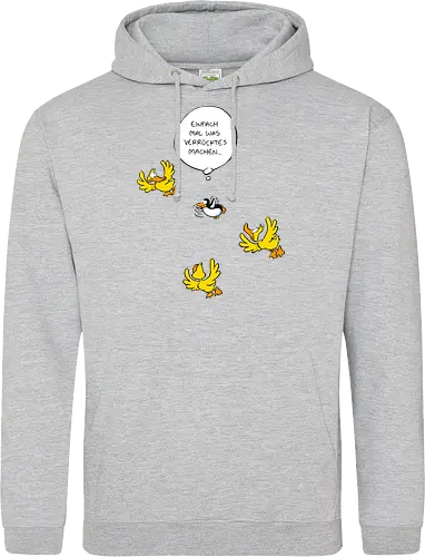 RUTHE - WAS VERRÜCKTES - Ruthe, Ralph Ruthe, Was verrücktes, Pingiun, fliegen, vogel - Standard Hoodie