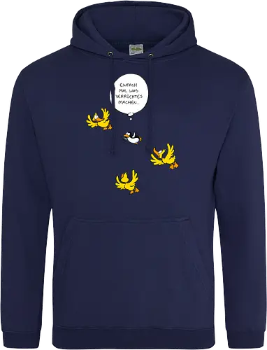 RUTHE - WAS VERRÜCKTES - Ruthe, Ralph Ruthe, Was verrücktes, Pingiun, fliegen, vogel - Standard Hoodie