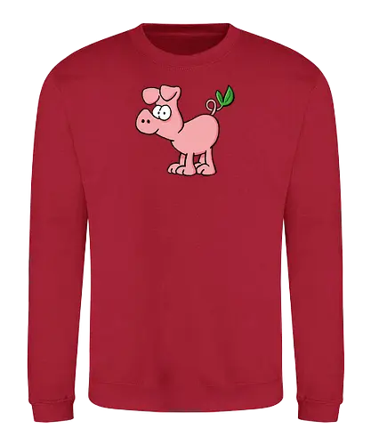 RUTHE - VEGANE SCHNITZEL - Ruthe, Ralph Ruthe, schwein, vegan, schnitzel, comic - Sweatshirt