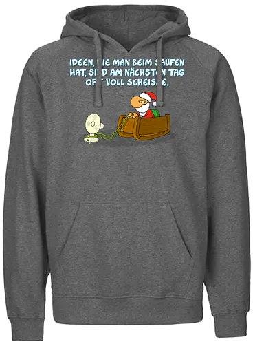 RUTHE - SAUFEN - Ruthe, Ralph Ruthe, comic, weihnachten, Idee - Fairtrade Hoodie