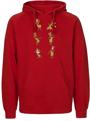 RUTHE - RUDI - Ruthe, Ralph Ruthe, Rudi, Rentier, comic, weihnachten - Fairtrade Hoodie