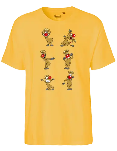 RUTHE - RUDI - Ruthe, Ralph Ruthe, Rudi, Rentier, comic, weihnachten - Fairtrade T-Shirt