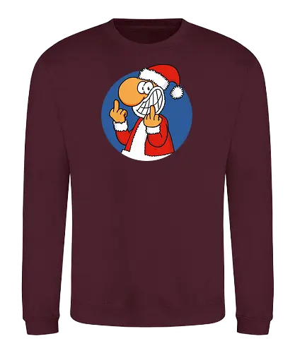RUTHE - SANTA - Ruthe, Ralph Ruthe, Santa, stinkefinger, Weihnachtsmann - Sweatshirt
