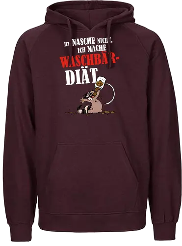 Waschbär-Diät - DerFlix, Flix, waschbär, diät, comic - Fairtrade Hoodie