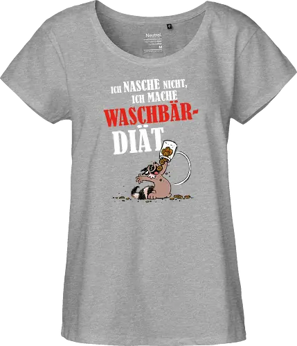 Waschbär-Diät - DerFlix, Flix, waschbär, diät, comic - Fairtrade Girl Shirt