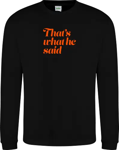 Donnie O'Sullivan - That's what he said