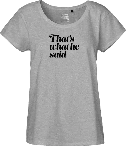 Donnie O'Sullivan - That's what he said (Black)