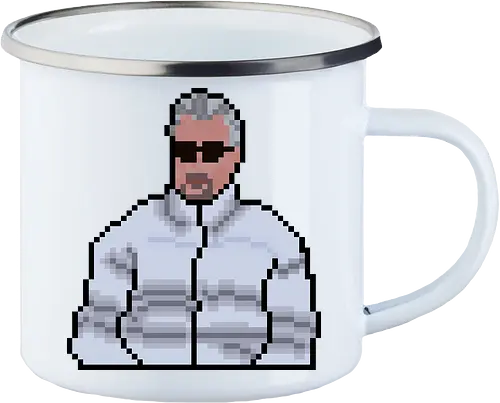 Donnie O'Sullivan - Pixel Daunendonnie - Emailletasse