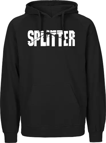 Splitter - Logo weiß - Splitter, Splitter Verlag, Splitter Comics - Fairtrade Hoodie