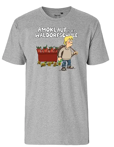 Amoklauf in der Waldorfschule - tot aber lustig, Michael Holtschulte, schule - Fairtrade T-Shirt