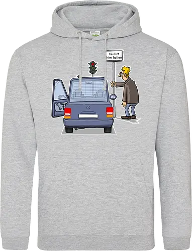 Bei Rot hier halten