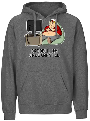 Daddeln im Speckmantel - tot aber lustig, Michael Holtschulte, datteln im Speckmantel, daddeln, nerd, gaming, comic, fun - Fairtrade Hoodie