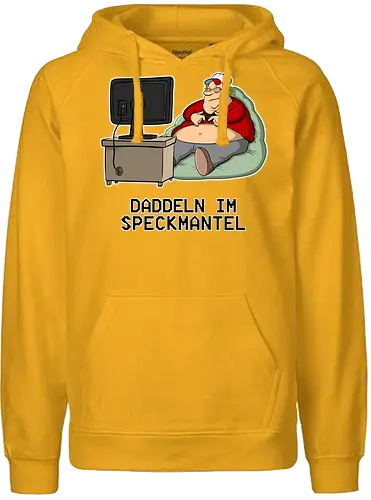 Daddeln im Speckmantel - tot aber lustig, Michael Holtschulte, datteln im Speckmantel, daddeln, nerd, gaming, comic, fun - Fairtrade Hoodie