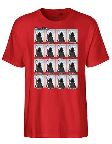 Moods - tot aber lustig, Michael Holtschulte, comic, tod - Fairtrade T-Shirt