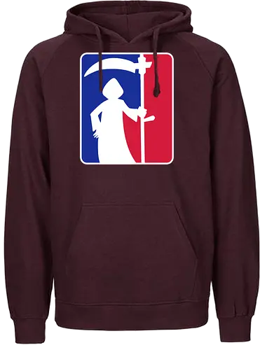 Sensenmann - tot aber lustig, sensenmann, Michael Holtschulte, tod, logo, mashup, comic - Fairtrade Hoodie