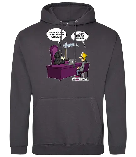 Mit Menschen arbeiten - tot aber lustig, mit menschen arbeiten, comic, tod, bewerbung - Standard Hoodie