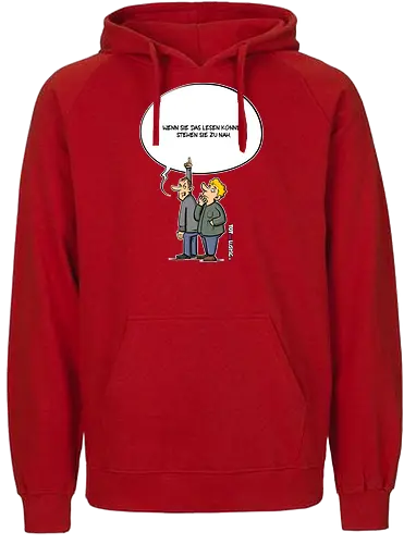 Tot aber lustig - Zu nah - tot aber lustig, Michael Holtschulte, zu nah, abstand - Fairtrade Hoodie