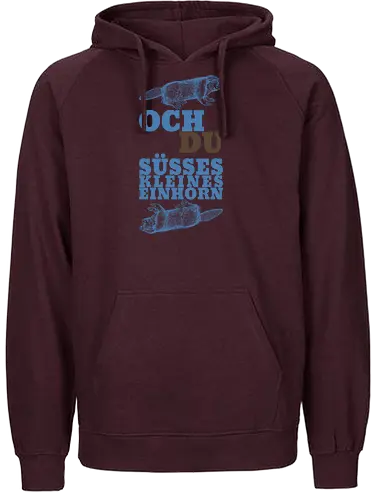Och du süßes kleines Einhorn - Fairtrade Hoodie