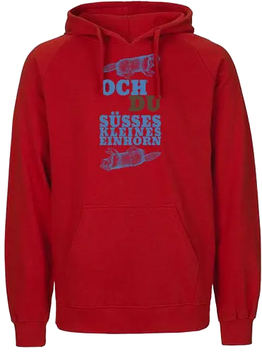 Och du süßes kleines Einhorn - Fairtrade Hoodie