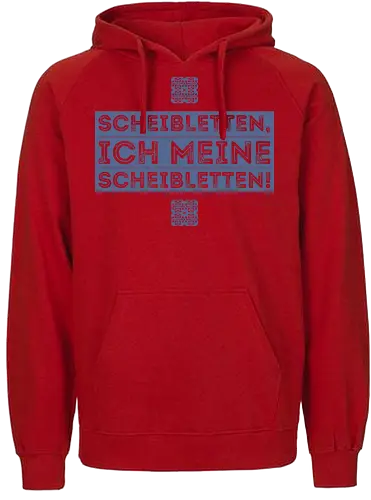 Scheibletten, ich meine Scheibletten! - Fairtrade Hoodie