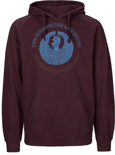 Kein biografischer Background mit dänischer Beteiligung - Fairtrade Hoodie