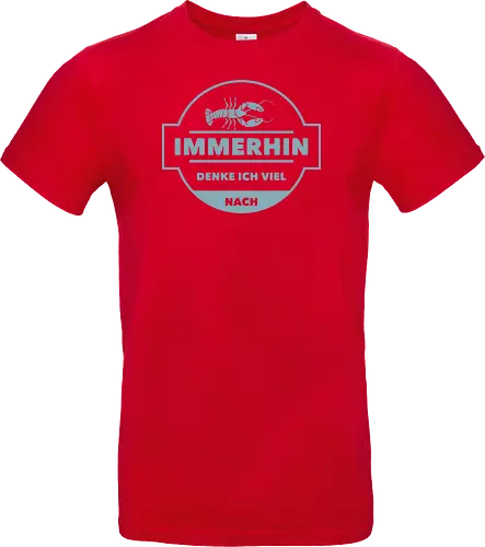 Immerhin denke ich viel nach