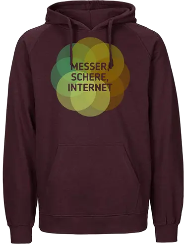 Messer Schere Internet - Fairtrade Hoodie