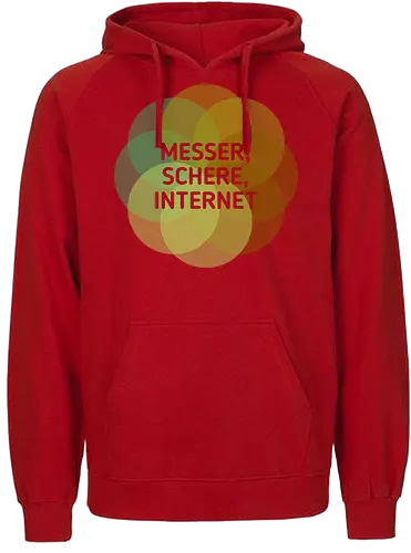 Messer Schere Internet - Fairtrade Hoodie