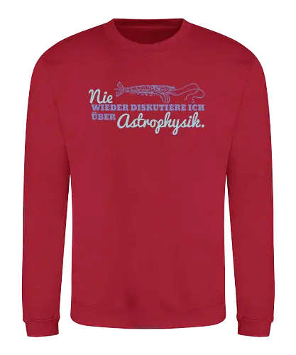 Nie wieder diskutiere ich über Astrophysik - Sweatshirt