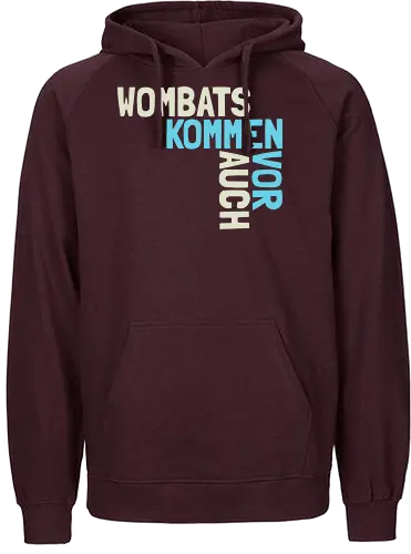 Wombats kommen auch vor - Fairtrade Hoodie