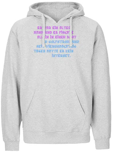 Der alte Mann und das Internet - Fairtrade Hoodie