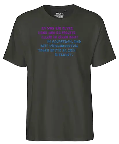 Der alte Mann und das Internet - Fairtrade T-Shirt