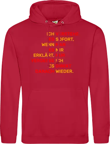 Ich verstehe es sofort