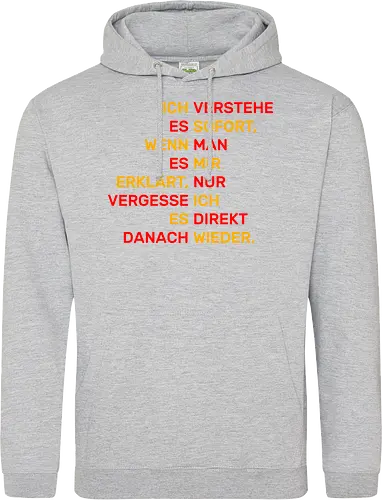Ich verstehe es sofort