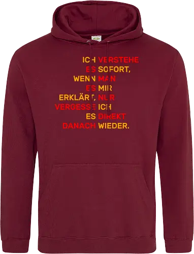 Ich verstehe es sofort