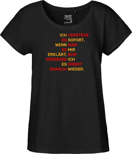 Ich verstehe es sofort
