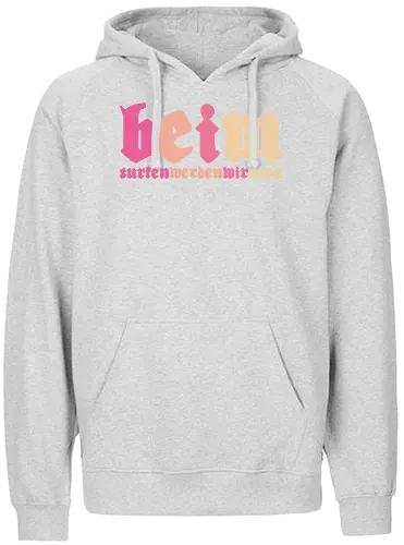 beim surfen werden wir nass - Fairtrade Hoodie