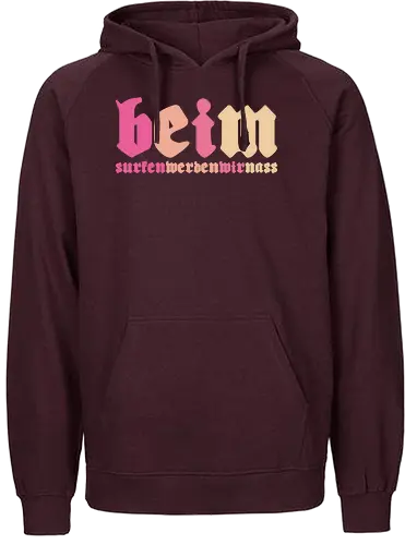 beim surfen werden wir nass - Fairtrade Hoodie