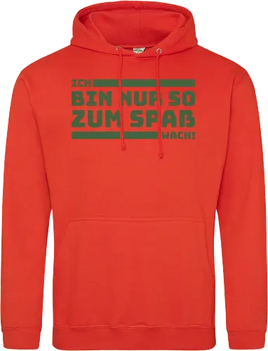 Ich bin nur so zum Spaß wach!