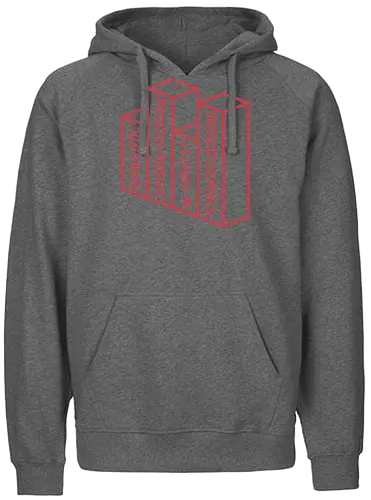 Realistic design slogan in tightly kerned Bodoni - Fairtrade Hoodie
