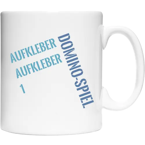 Aufkleber Aufkleber 1 Domino-Spiel